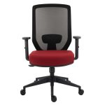Scaun Birou Ergonomic Joy, bordo - imagine 2